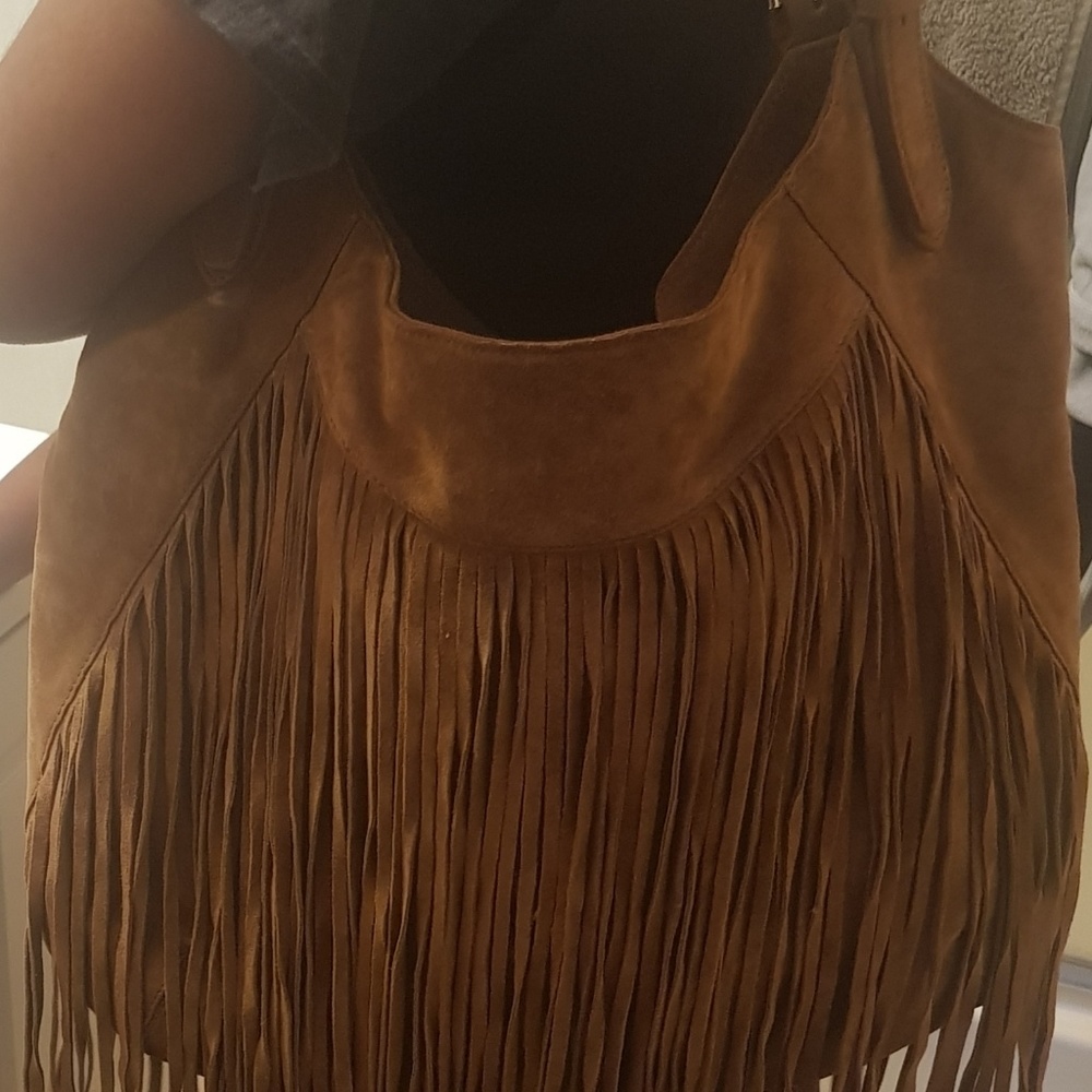 RALPH LAUREN SUEDE HANDBAG